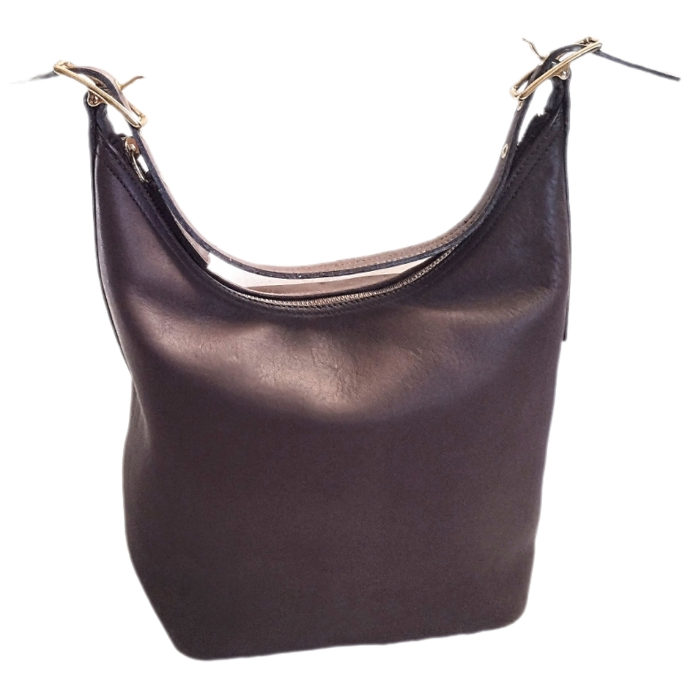 😍 Vintage Y2K Coach Legacy West Mahogany Brown Leather Hobo Bucket Shoulder Bag - Picture 4 of 12